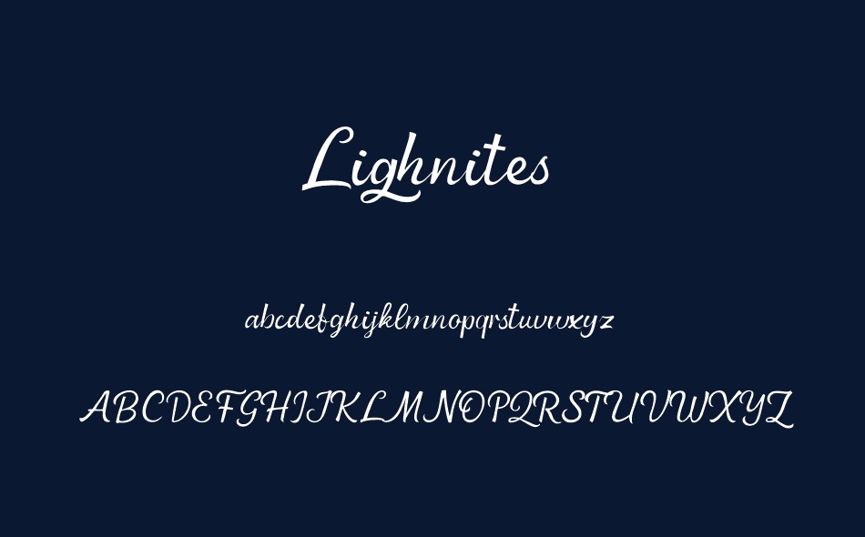 Lighnites font