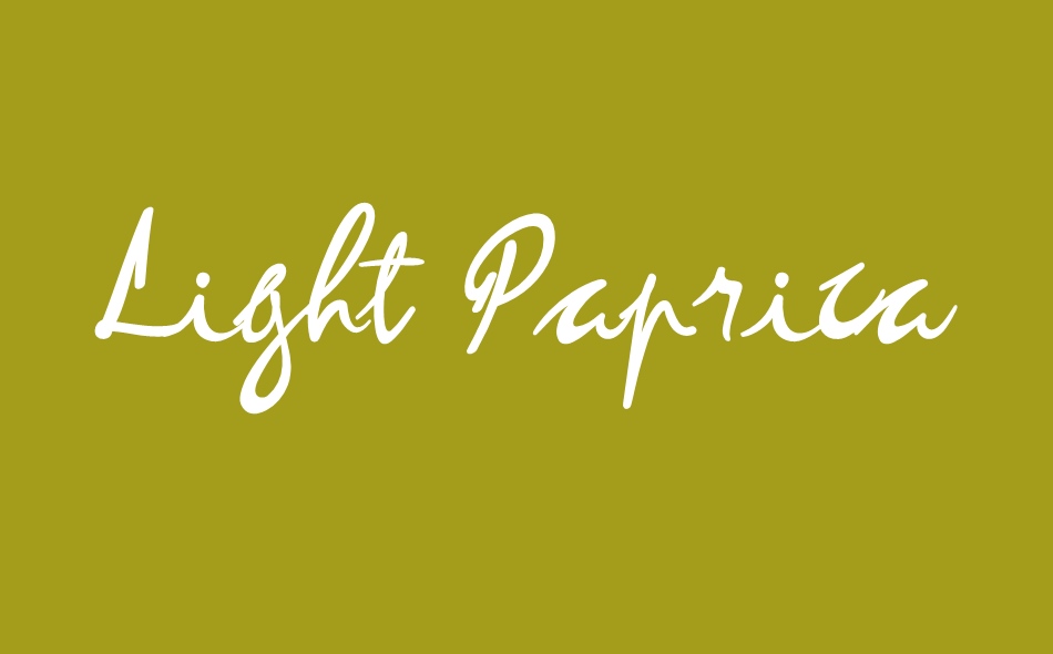 Light Paprica font big