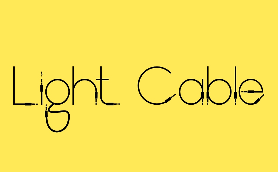 Light Cable font big