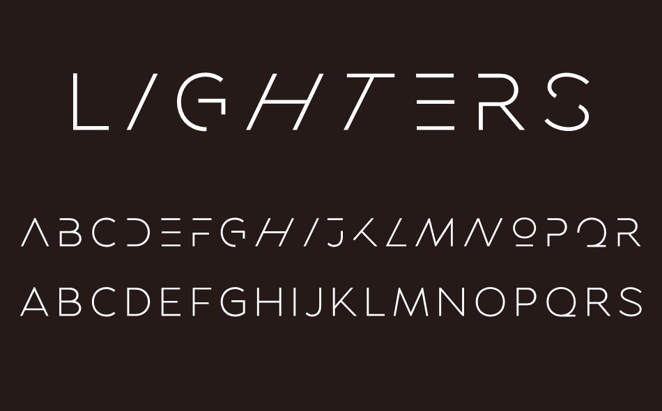 Lighters font