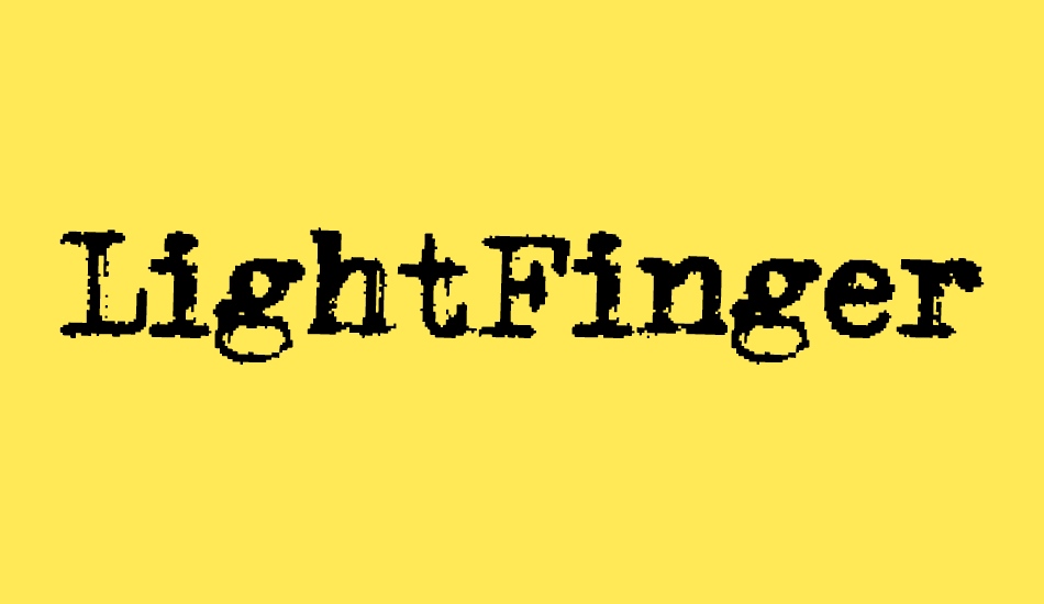 LightFingers font big