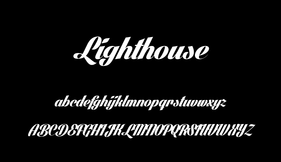 Lighthouse Personal Use font