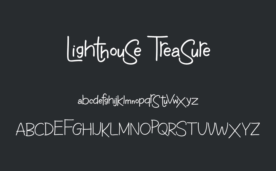 Lighthouse Treasure font