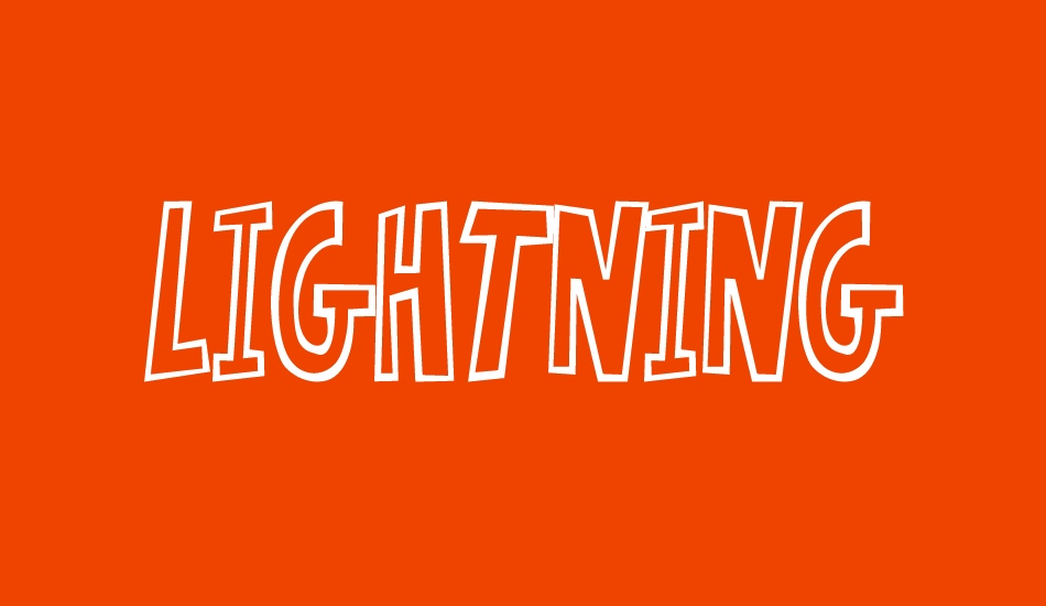 Lightning font big