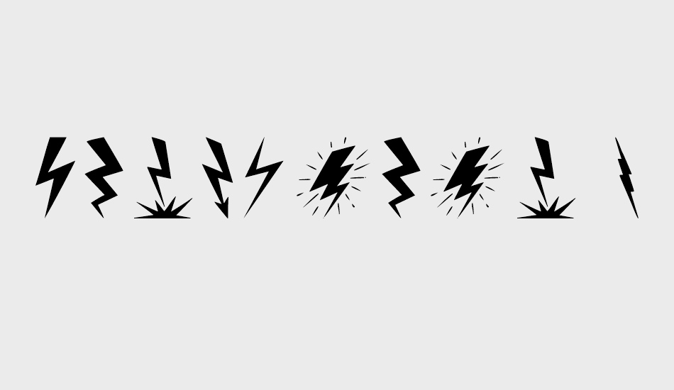 Lightning Bolt font big