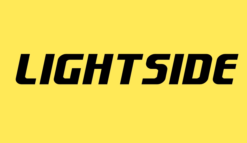 Lightsider font big