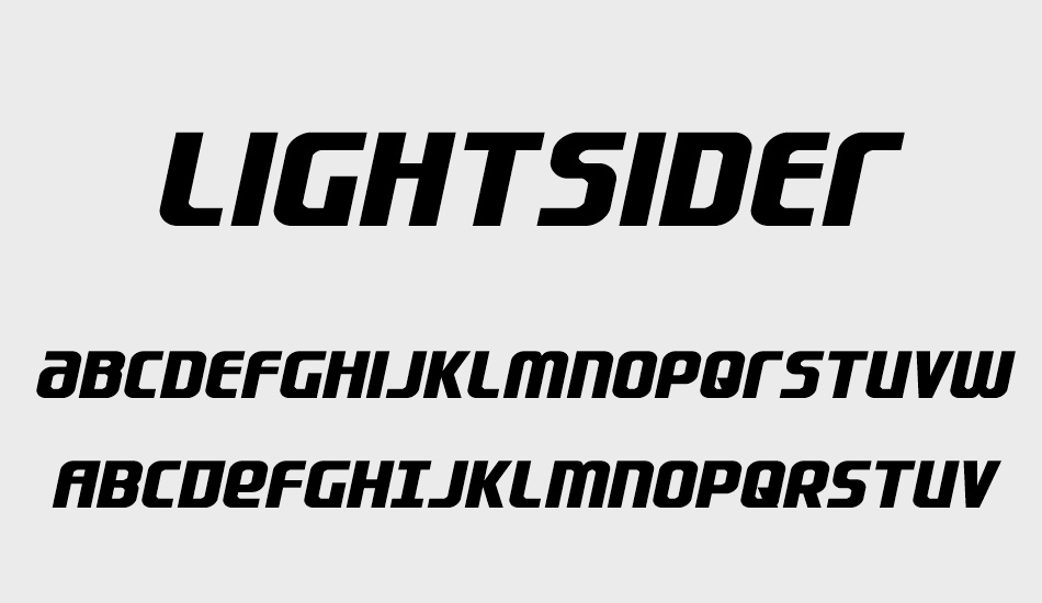 Lightsider font