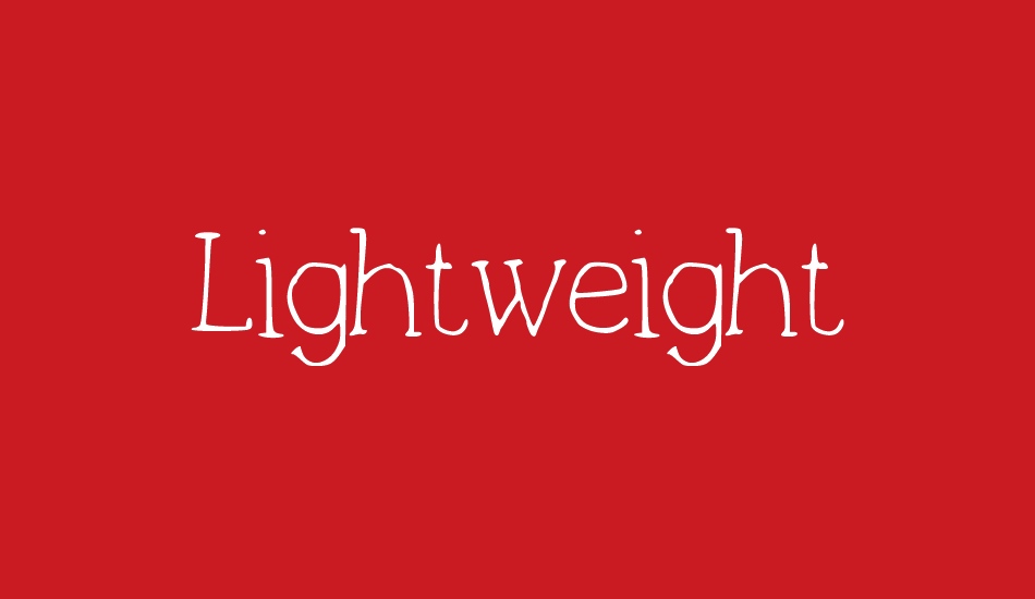 Lightweight font big