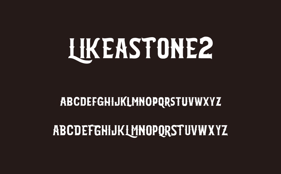 Like A Stone font