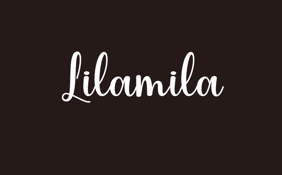 Lilamila font big