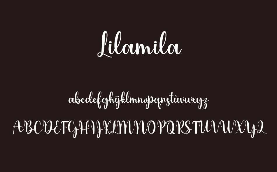 Lilamila font