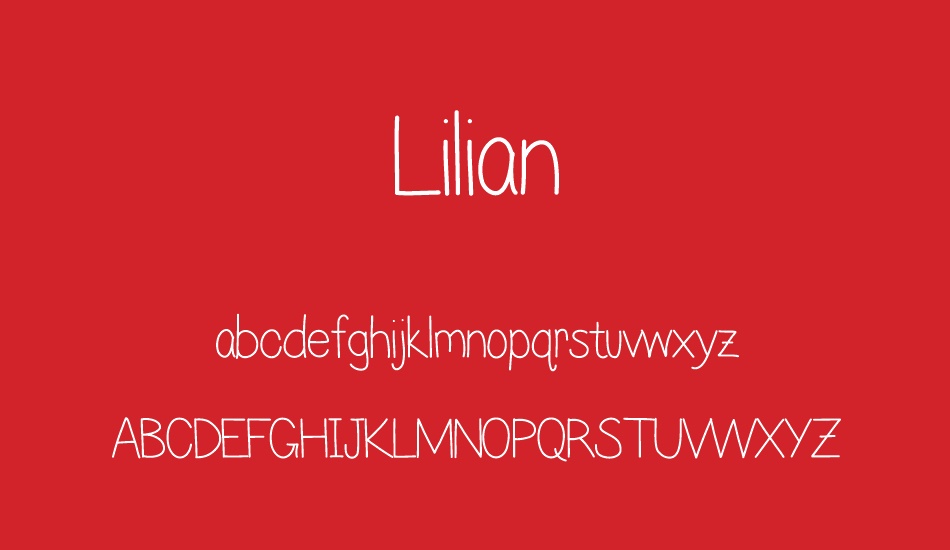 Lilian font