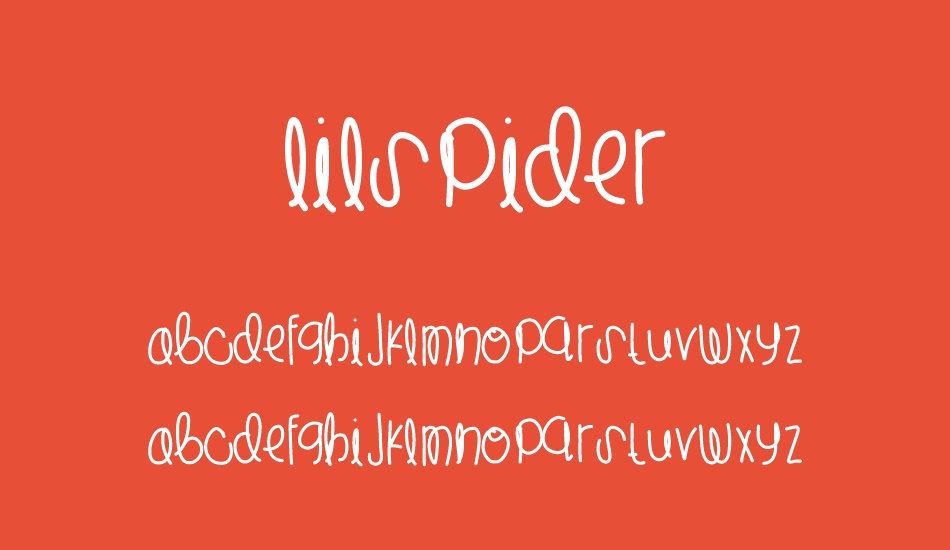 LilSpider font