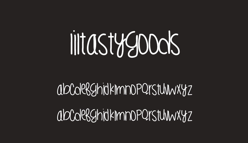 LilTastyGoods font