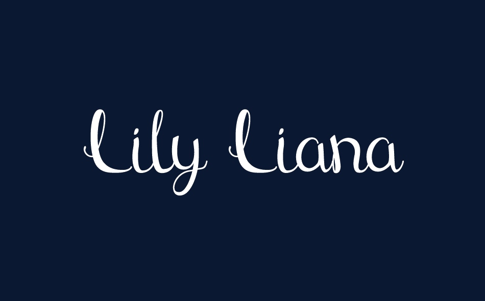 Lily Liana font big