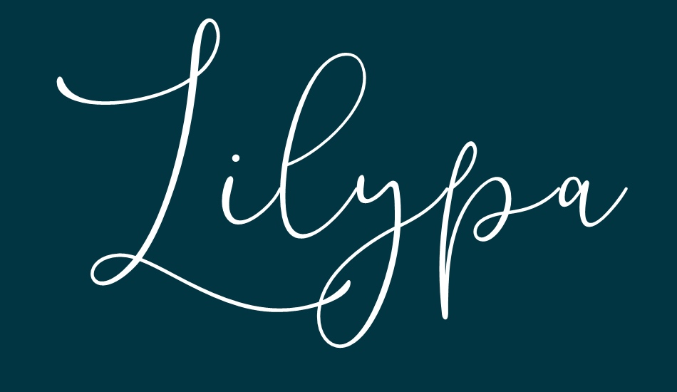Lilypaly font big