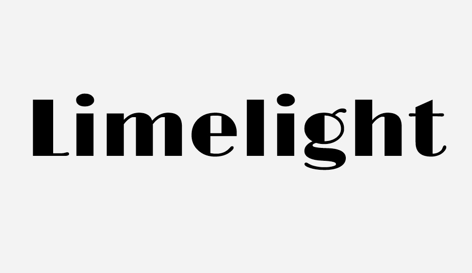 Limelight font big