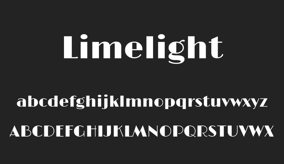 Limelight font