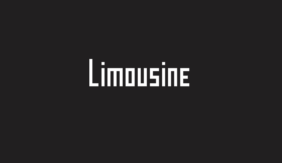 Limousine font big