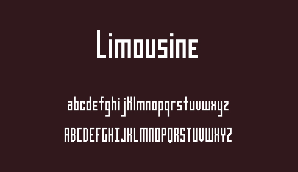 Limousine font