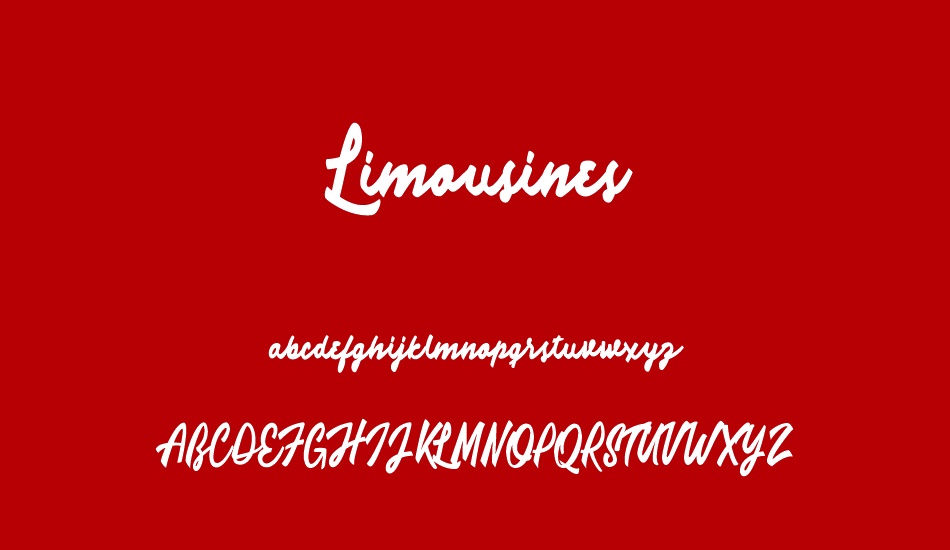 Limousines Personal Use font