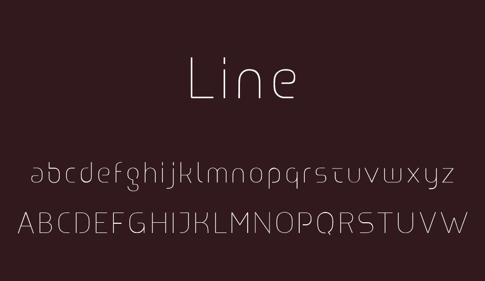 Line font