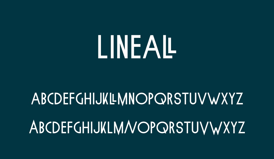 Lineal font