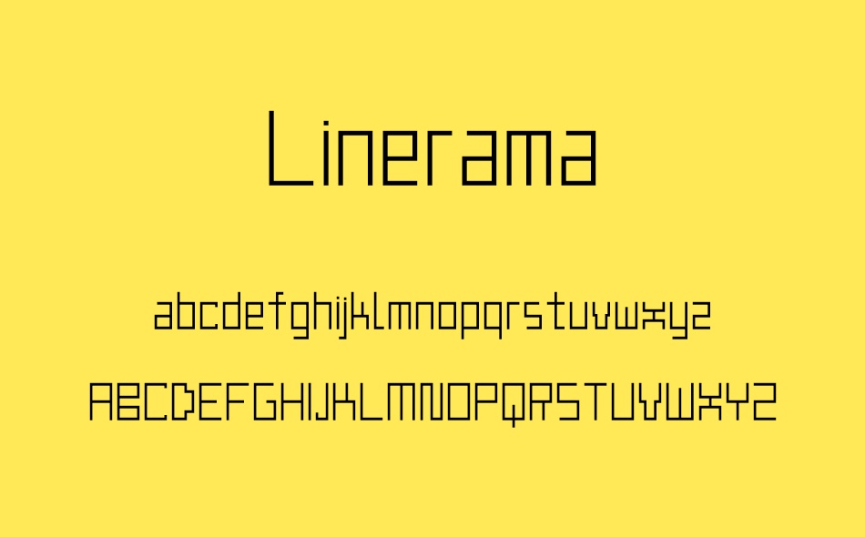 Linerama font