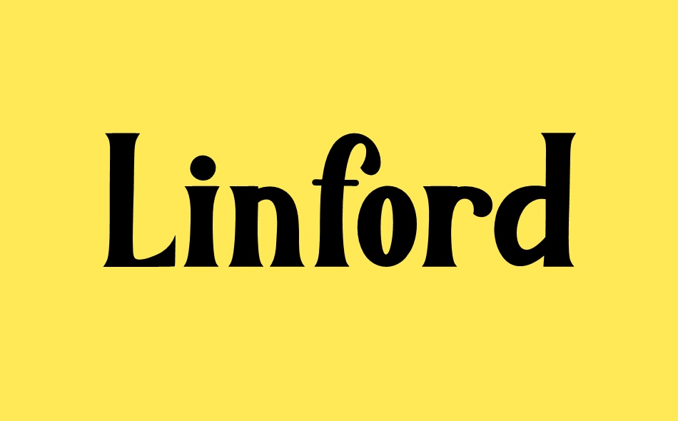 Linford font big