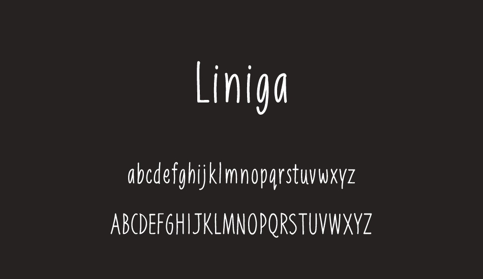 Liniga font