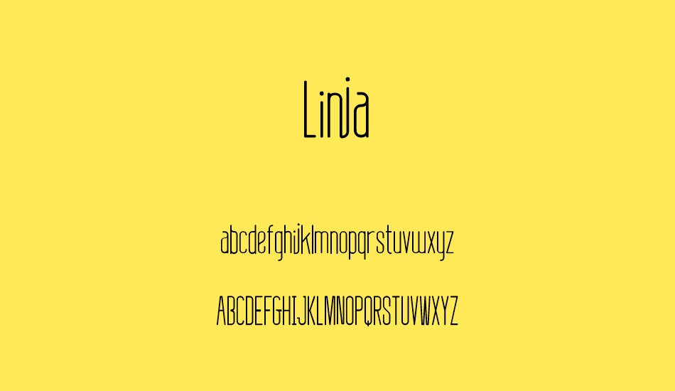 Linja font