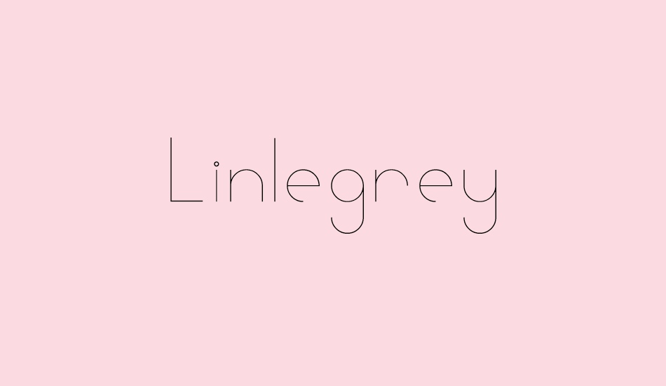 Linlegrey font big