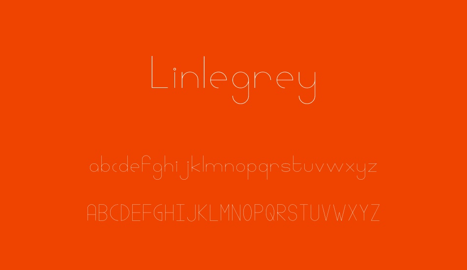 Linlegrey font