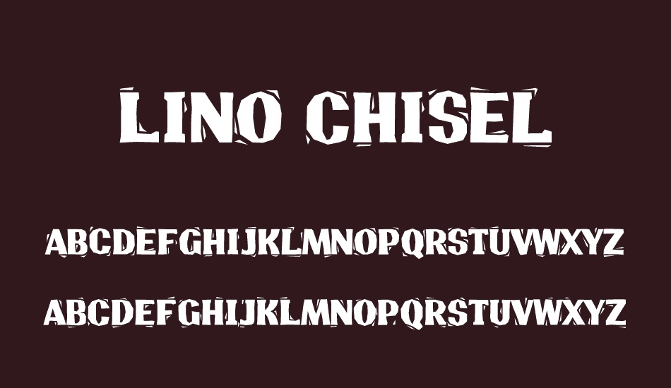 Lino Chisel font