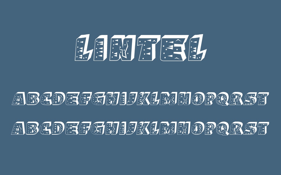 Lintel font