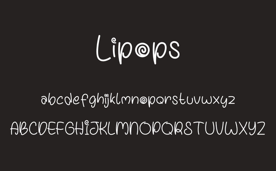 Lipops font