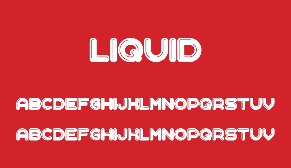 Liquid font