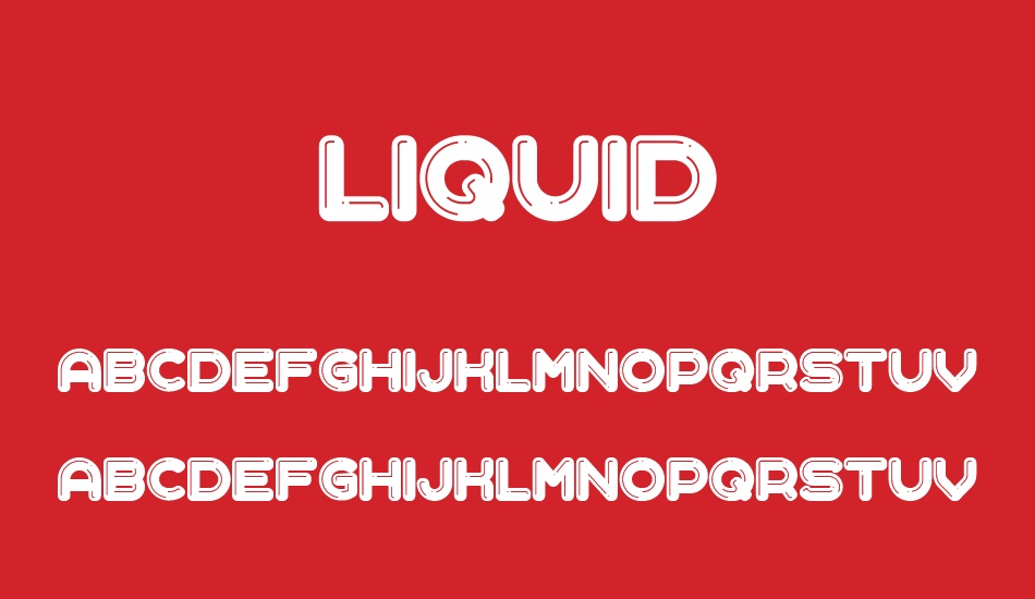 Liquid font