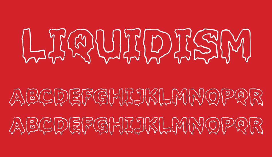 Liquidism font