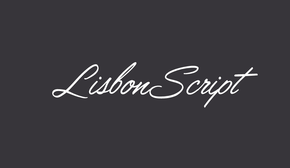 LisbonScript font big