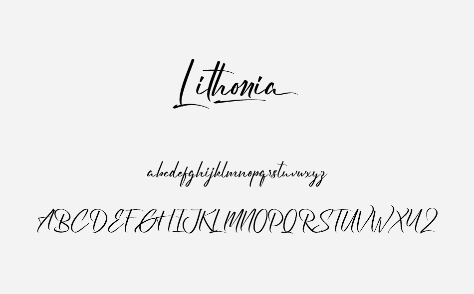 Lithonia font
