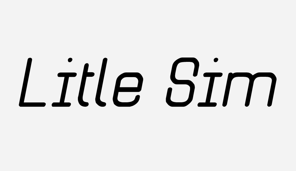 Litle Simple St font big