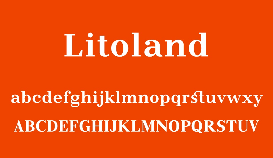 Litoland font