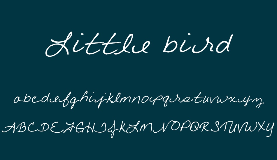 Little bird font