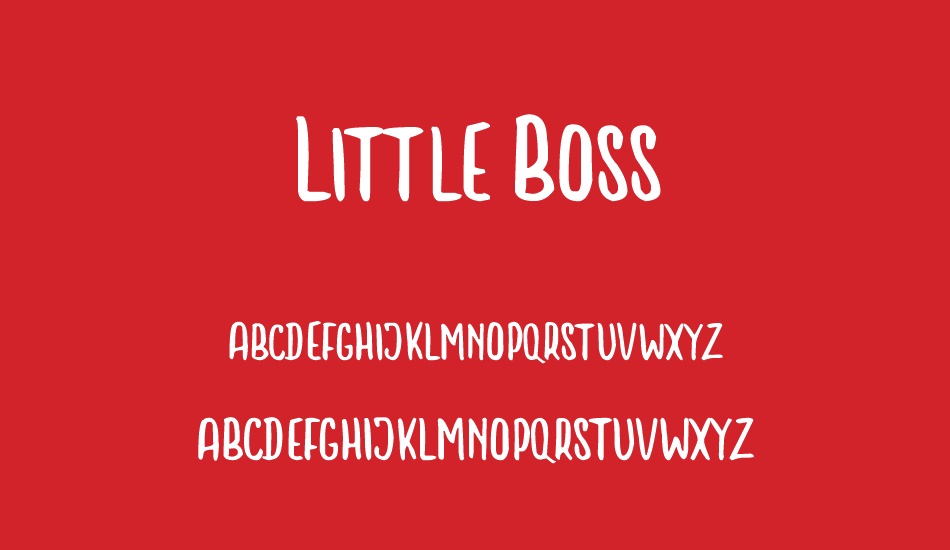 Little Boss font