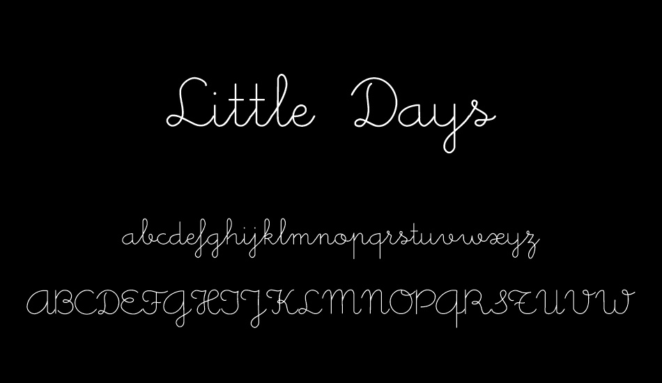 Little Days font