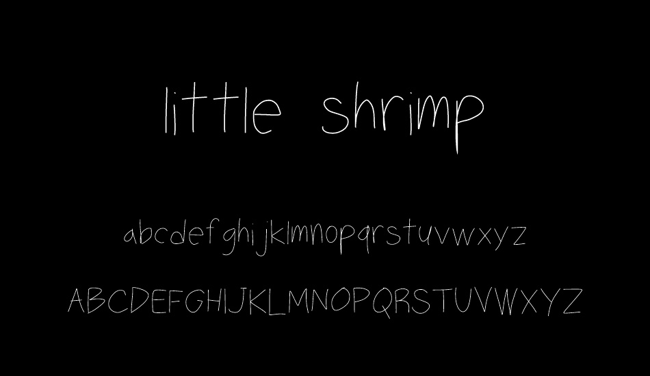 little shrimp font