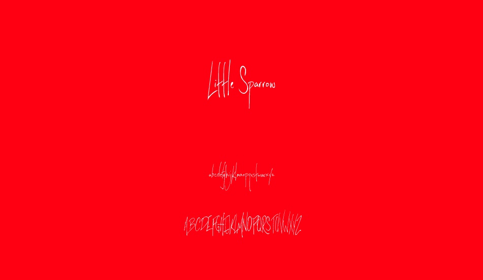Little Sparrow font