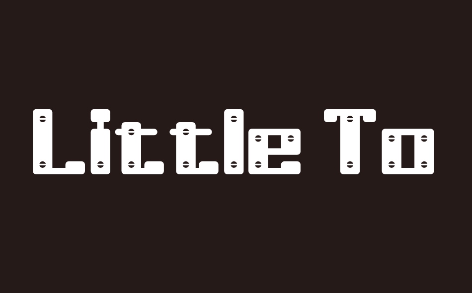 Little Toy Builders font big