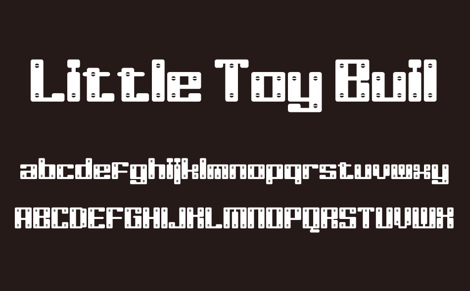 Little Toy Builders font